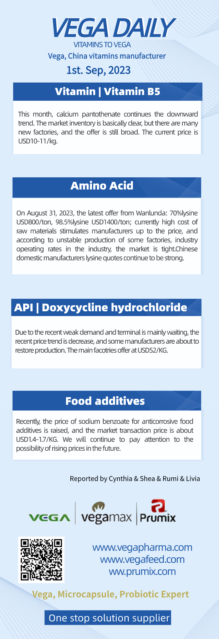 Vega Daily Dated on Sep 1st 2023 Vitamin B5 Amino Acid API Food Additives.jpg